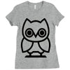 owl Ladies Fitted T-Shirt