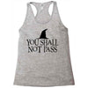you shall not pass Racerback Tank