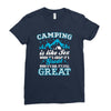 Camping Is Like Sex Ladies Fitted T-Shirt