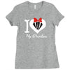 i love you my girlfreind Ladies Fitted T-Shirt