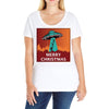i want to believe santa parody Ladies Curvy T-Shirt