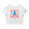 down with the capitol Crop Top