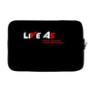 LIVE AS YOU WANT Laptop sleeve