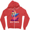 nerd princess Zipper Hoodie