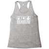 gas grass ass nobody rides for free funny Racerback Tank