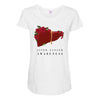 liver cancer awareness Maternity Scoop Neck T-shirt