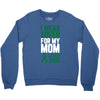 i wear green for my mom liver cancer awareness Crewneck Sweatshirt