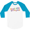 geek girl daisies 3/4 Sleeve Shirt
