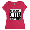 straight outta greasy grove Women's Triblend Scoop T-shirt