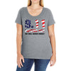 9.11 Patriot Day We Will Never Forget Ladies Curvy T-Shirt
