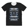 Never Underestimate the Strength of a Stomach Cancer Warrior All Over Women's T-shirt