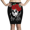 Skull Girl Pencil Skirts