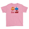 cool retro 80s pacman ghosts video games Youth Tee