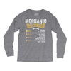Mechanic Hourly Rate Long Sleeve Shirts