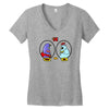 eggplant wizard and king hippo Women's V-Neck T-Shirt