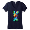 jake paul x colorful Women's V-Neck T-Shirt