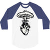 heart and nuclear explosion 3/4 Sleeve Shirt