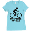 pump tires not gas Ladies Fitted T-Shirt