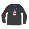 Peace Sign Hand Long Sleeve Shirts