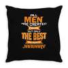 all men are created equal but only the best are born in january 1 Throw Pillow