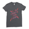 rad white and blue Ladies Fitted T-Shirt