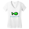 long beach Women's V-Neck T-Shirt