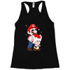 mario licking toad Racerback Tank