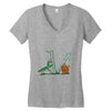 at last we meet Women's V-Neck T-Shirt