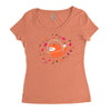 happy space fox   porky roebuck Women's Triblend Scoop T-shirt