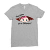 December Peeking Out Baby Girl in Spanish Ladies Fitted T-Shirt
