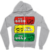 mario western Zipper Hoodie