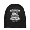 Super Cool Gran Of A Freaking Awesome Grandson Baby Beanies