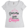 celebrating with the 70th birthday king t shirts Women's Triblend Scoop T-shirt