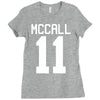 mccall 11 t shirt tee tshirt teenwolf Ladies Fitted T-Shirt