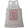 Emo Gothic Ugly Christmas Sweater Racerback Tank