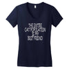 the enire cat population is my best friend Women's V-Neck T-Shirt