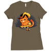 puss in boot Ladies Fitted T-Shirt