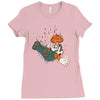 the falling italian Ladies Fitted T-Shirt