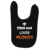 this girl loves halloween Baby Bibs