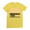 Uterine Cancer Awareness I Wear Peach For Some Special To Me Ladies Fitted T-Shirt