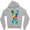 jake paul x colorful Zipper Hoodie