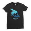 mega water Ladies Fitted T-Shirt