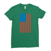 american flag Ladies Fitted T-Shirt