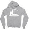 stolzer lkw fahrer trucker disponent Zipper Hoodie