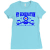 sixties homage Ladies Fitted T-Shirt
