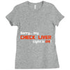 check liver light is on Ladies Fitted T-Shirt