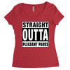straight outta pleasant parks Women's Triblend Scoop T-shirt