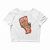 bacon forever Crop Top
