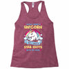 I Wish I Were A Unicorn So I Could Stab Idiots With My Head Racerback Tank