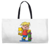 bart simpson Weekender Totes